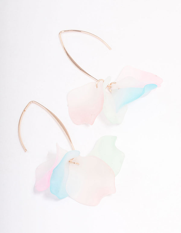 Any 2/$20! Silver Lotus Flower Threader Earrings | Threader earrings,  Turquoise gem earrings, Ear threader